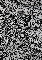 Diane von Furstenberg - Ganesa wrap-effect floral-print stretch-mesh midi dress - Black - M