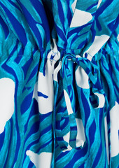Diane von Furstenberg - Sonoya printed crepe de chine dress - Blue - S