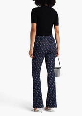 Diane von Furstenberg - Greg jacquard-knit flared pants - Blue - US 4