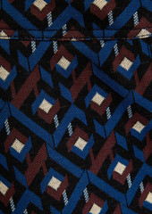 Diane von Furstenberg - Greg jacquard-knit flared pants - Blue - US 4