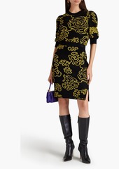 Diane von Furstenberg - Gusta jacquard-knit skirt - Black - S