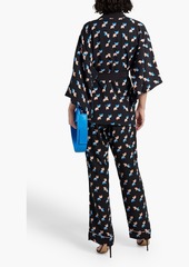 Diane von Furstenberg - Iseppa printed twill kimono - Black - XS