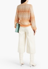 Diane von Furstenberg - Jandina metallic dégradé crochet-knit sweater - Orange - XXS