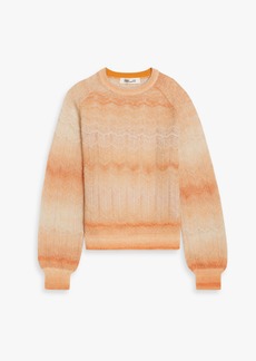 Diane von Furstenberg - Jandina metallic dégradé crochet-knit sweater - Orange - XXS
