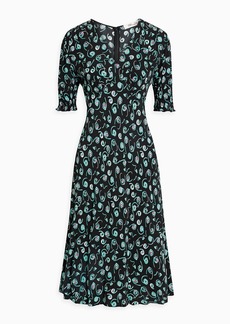 Diane von Furstenberg - Jemma printed crepe dress - Black - US 8