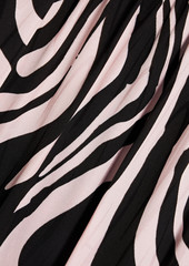 Diane von Furstenberg - Kali tiered zebra-print jacquard mini dress - Pink - US 0