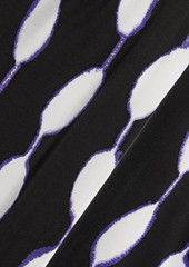 Diane von Furstenberg - Kiera one-shoulder printed jersey maxi dress - Black - US 0