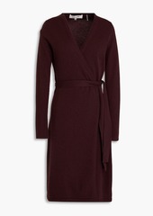 Diane von Furstenberg - Linda wool and cashmere-blend wrap dress - Brown - XXS