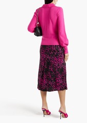 Diane von Furstenberg - Mae printed satin-jacquard midi skirt - Purple - XXS