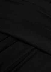 Diane von Furstenberg - Minx off-the-shoulder wool-blend jersey dress - Black - S