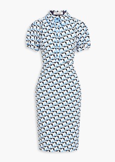 Diane von Furstenberg - New Elly printed cady dress - Blue - US 6