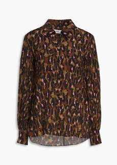 Diane von Furstenberg - Parvati leopard-print crepe de chine shirt - Animal print - S