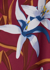 Diane von Furstenberg - Penny floral-print crepe de chine blouse - Purple - US 00