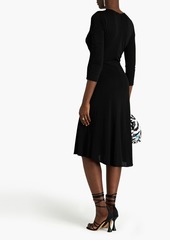 Diane von Furstenberg - Ruched jersey midi dress - Black - XL