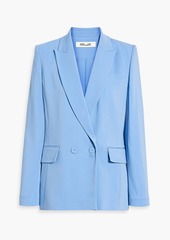 Diane von Furstenberg - Salzburg double-breasted crepe blazer - Blue - US 0