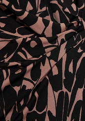 Diane von Furstenberg - Seoul printed jersey wide-leg jumpsuit - Brown - US 4