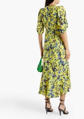 Diane von Furstenberg - Tati floral-print crepe midi dress - Yellow - US 0