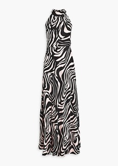 Diane von Furstenberg - Trista zebra-print jacquard maxi dress - Pink - US 00