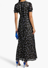 Diane von Furstenberg - Walker printed fil coupé chiffon maxi dress - Black - US 00