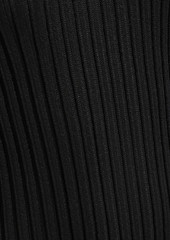 Diane von Furstenberg - Whiskey ribbed-knit mini dress - Black - L