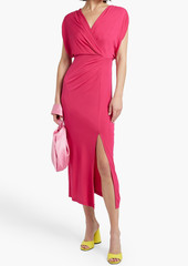 Diane von Furstenberg - Williams wrap-effect stretch-jersey midi dress - Pink - S