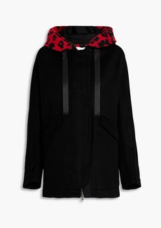 Diane von Furstenberg - Wool-felt hooded coat - Black - XS