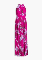 Diane von Furstenberg - Ziva floral-print crepe de chine maxi dress - Purple - US 2