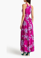 Diane von Furstenberg - Ziva floral-print crepe de chine maxi dress - Purple - US 0