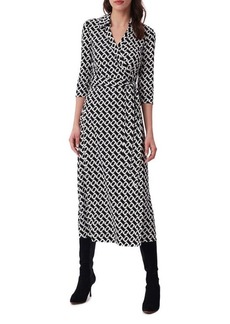 Diane von Furstenberg Abigail Silk Wrap Midi Dress