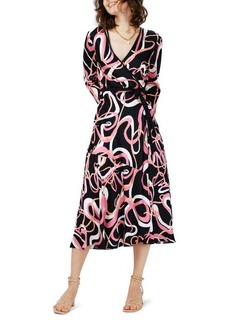 Diane von Furstenberg Anika Long Sleeve Wrap Dress