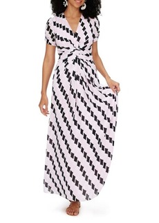 Diane von Furstenberg Blair Geo Print Maxi Dress