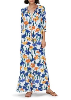 Diane von Furstenberg Drogo Floral Print Maxi Dress