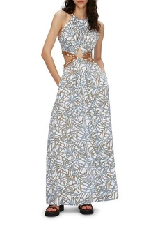 Diane von Furstenberg Elizabeth Cutout Maxi Dress