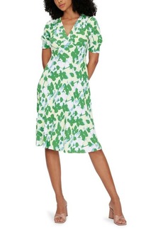 Diane von Furstenberg Jemma Floral Puff Sleeve Dress