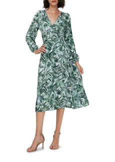 Diane von Furstenberg Leo Reversible Long Sleeve Wrap Dress