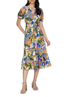 Diane von Furstenberg Lindy Belted Midi Dress