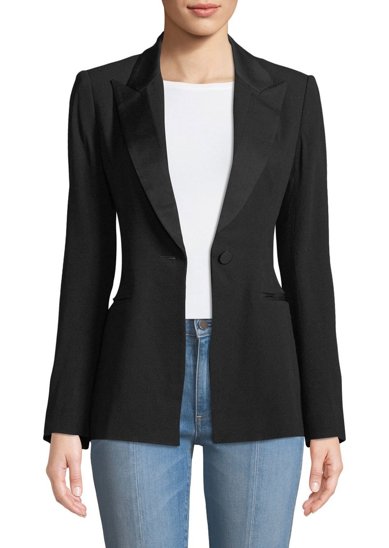 Diane von Furstenberg Open-Back Blazer Jacket