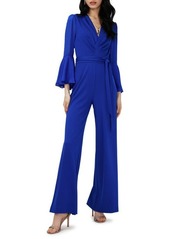 Diane von Furstenberg Shing Tie Waist Wide Leg Jumpsuite