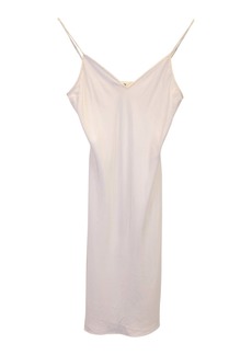 Diane Von Furstenberg Slip Dress in White Silk
