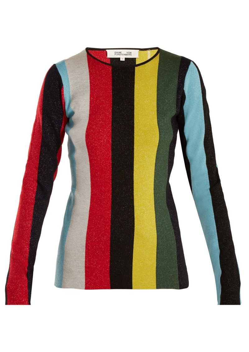 Diane Von Furstenberg Striped wool-blend sweater