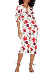 Diane von Furstenberg Valerie Floral Midi Dress