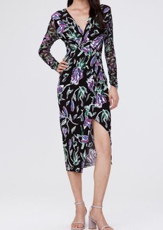 Diane von Furstenberg Vivianne Floral Long Sleeve Midi Dress