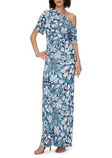 Diane von Furstenberg Wittrock Floral One-Shoulder Maxi Dress
