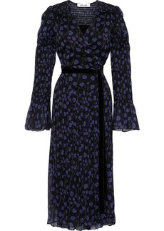 dvf animal devore wrap dress