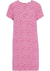 Diane Von Furstenberg Woman Carlotta Printed Crepe Mini Dress Bright Pink