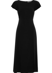 Diane Von Furstenberg Woman Lourdes Cutout Crepe Midi Dress Black