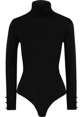 Diane Von Furstenberg Woman Malka Merino Wool Turtleneck Bodysuit Black