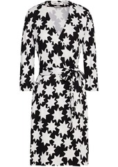 Diane Von Furstenberg Woman Aura Printed Silk-jersey Wrap Dress Off-white