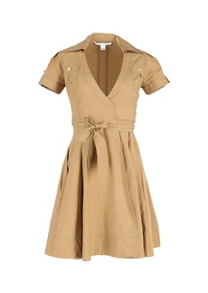 Diane Von Furstenberg Wrap Dress in Brown Polyester