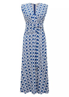 Diane Von Furstenberg Dorothee Printed Jersey Wrap Dress